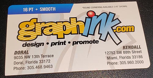 23+ Business Cards Printing Miami