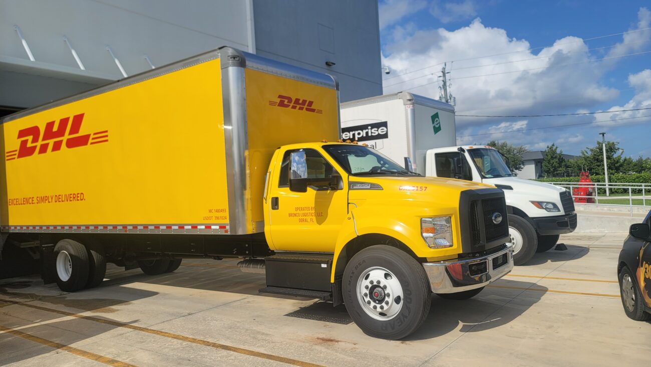 Commercial box truck wrap Miami fleet graphics