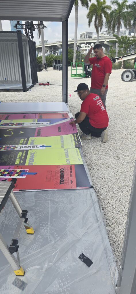 Vinyl and sign install