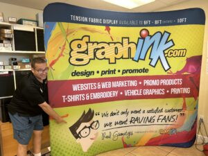 Curved Display tradeshow booth