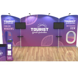 10x20 custom trade show booth kit 02 - Graphink Miami