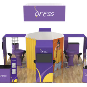 20x20 custom trade show booth kit 05 - Graphink Miami