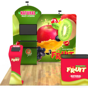 10x10 custom trade show booth kit I - Graphink Miami