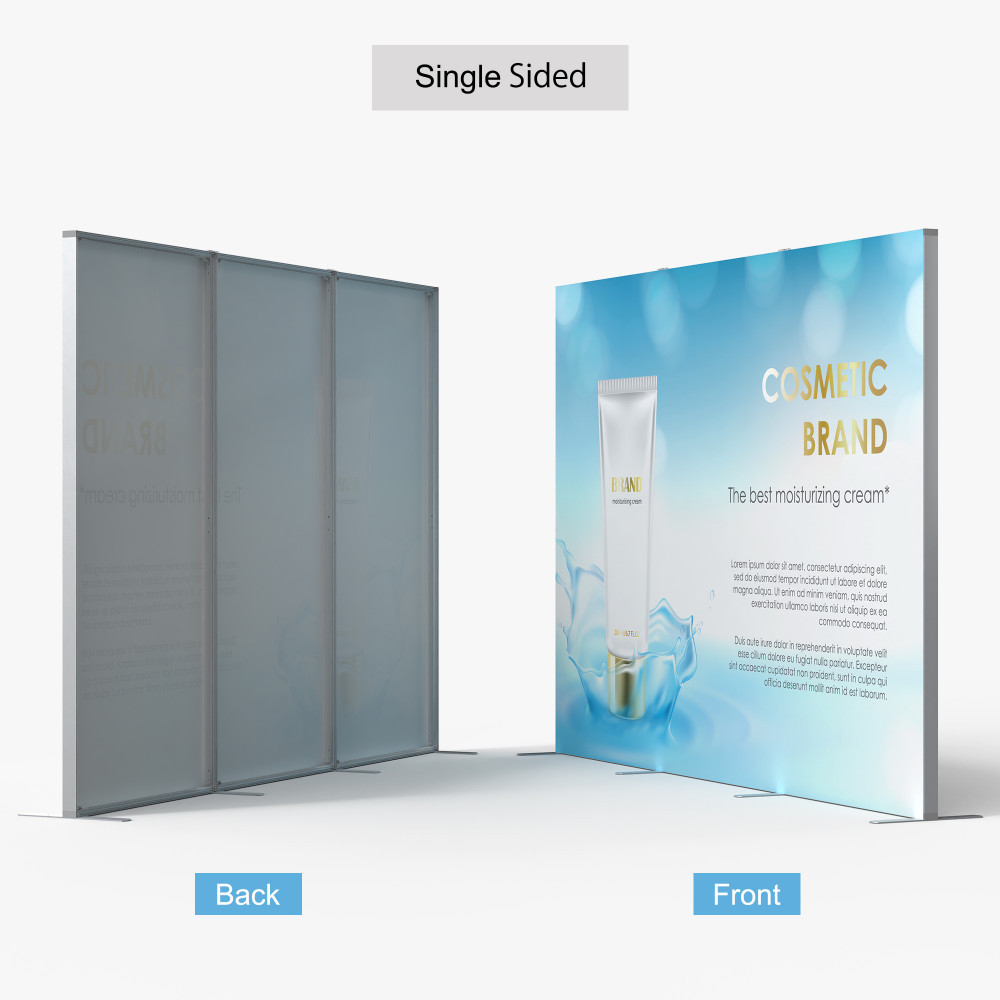 10ft SEG Fabric Display - view 2 - trade show display Miami
