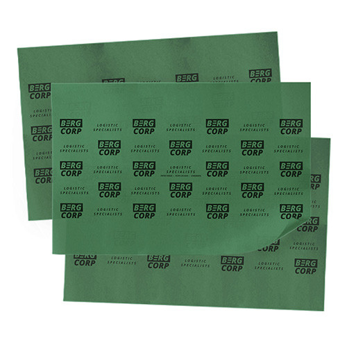 Full Color Printed Paper Tissue - Full Sheet in Holiday Green - custom printed bag - Graphink Miami