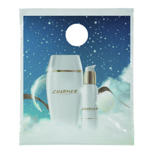 7½ x 9 Digital Full-Color Doorknob Plastic Bag custom printed plastic bag - Graphink Miami