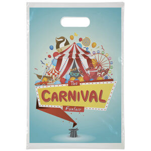 10x15 Digital Full Color Die Cut Plastic Bag custom printed plastic bag - Graphink Miami
