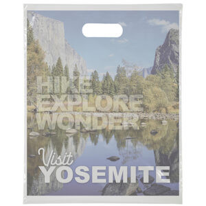 12x15 Digital Full Color Die Cut Plastic Bag custom printed plastic bag - Graphink Miami