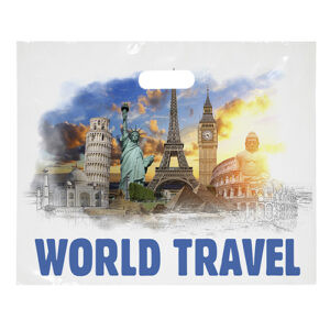 16x13 Digital Full Color Die Cut Plastic Bag custom printed plastic bag - Graphink Miami