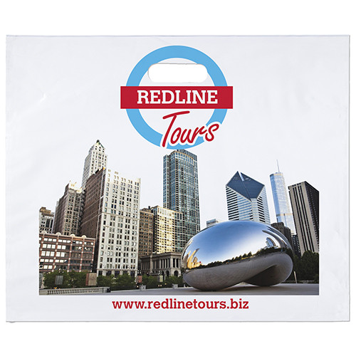 18 x 15 Digital Full-Color Die Cut Plastic Bag custom printed plastic bag - view 2 - Graphink Miami