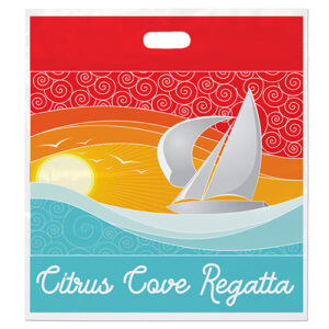 18x20 Digital Full Color Die Cut Plastic Bag custom printed plastic bag - Graphink Miami