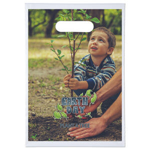 9x13 Digital Full Color Oxo-Biodegradable Die Cut Plastic Bag custom printed plastic bag - Graphink Miami