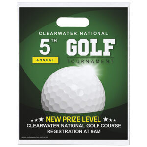 12x15 Digital Full-Color Oxo-Biodegradable Die Cut Plastic Bag custom printed plastic bag - Graphink Miami