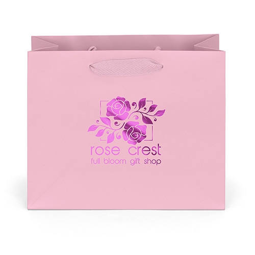 Paris Paper Bag in Pink - custom printed bag - Graphink Miami