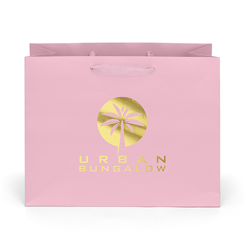 London Paper Bag in Pink - custom printed bag - Graphink Miami