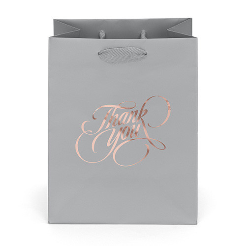 Berlin Paper Bag in Silver - custom printed bag - Graphink Miami