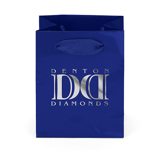 Jewel™ Paper Bag in Royal Blue - custom printed bag - Graphink Miami