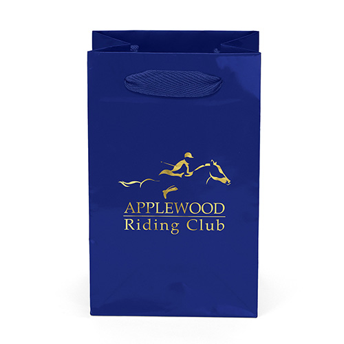 Gem™ Paper Bag in Royal Blue - custom printed bag - Graphink Miami
