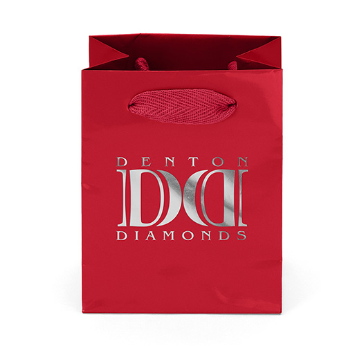 Jewel™ Paper Bag in Red - custom printed bag - Graphink Miami
