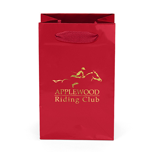 Gem™ Paper Bag in Red - custom printed bag - Graphink Miami