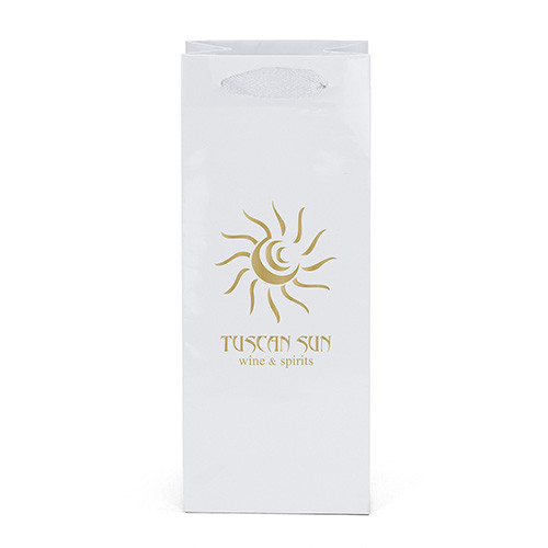 Chablis™ Paper Bag in White - custom printed bag - Graphink Miami