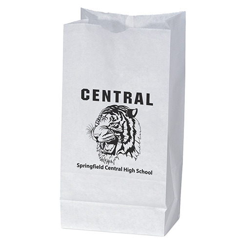 White Peanut Bag custom printed paper bag - Graphink Miami