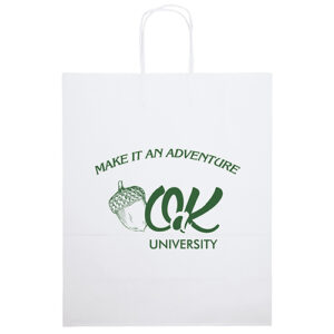 White Kraft Citation Paper Bag custom printed paper bag - Graphink Miami