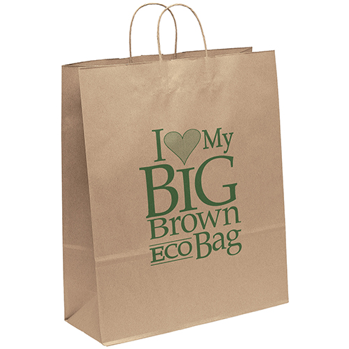 Eco Shopper Stephanie custom printed paper bag - view 2 - Graphink Miami