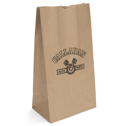 12# SOS Paper Bag custom printed paper bag - view 2 - Graphink Miami