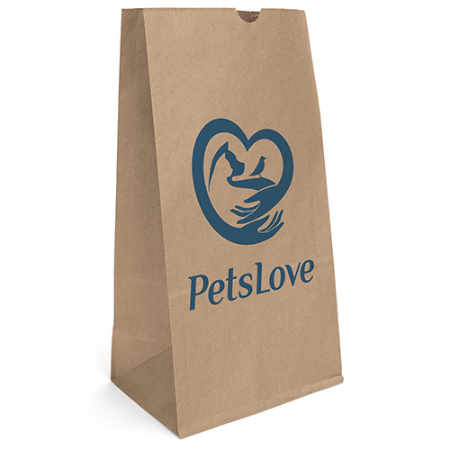20# SOS Paper Bag custom printed paper bag - view 2 - Graphink Miami