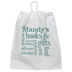Cotton-Draw Bag 9½ x 12 custom printed plastic bag - Graphink Miami