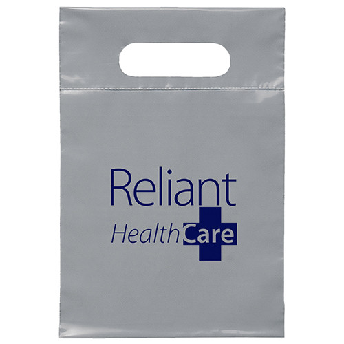 Die Cut Handle Bag 7x10½ in Gray - custom printed bag - Graphink Miami