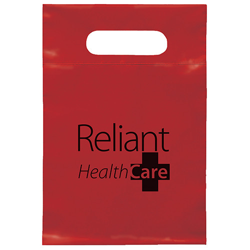 Die Cut Handle Bag 7x10½ custom printed plastic bag - Graphink Miami