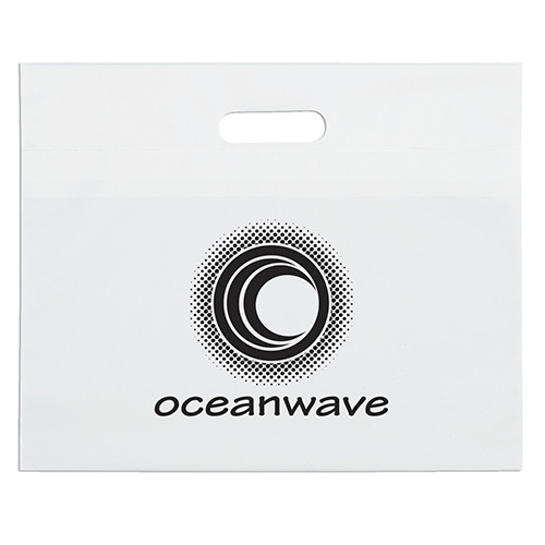 Die Cut Handle Bag 16x13 custom printed plastic bag - Graphink Miami