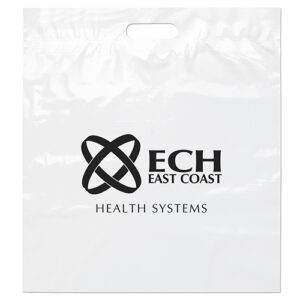 Die Cut Handle Bag 18x20x4 custom printed plastic bag - Graphink Miami