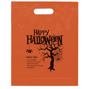 Happy Halloween Die Cut Bag custom printed plastic bag - Graphink Miami