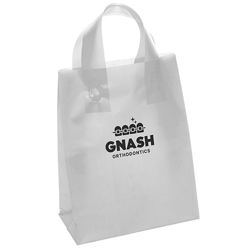 Apollo Plastic Bag in Silver - custom printed bag - Graphink Miami