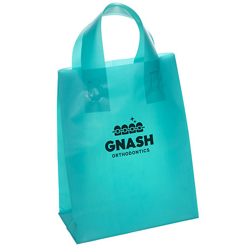 Apollo Plastic Bag in Teal - custom printed bag - Graphink Miami