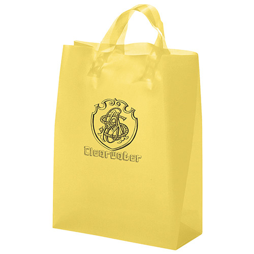 Zeus Plastic Bag in Yellow - custom printed bag - Graphink Miami