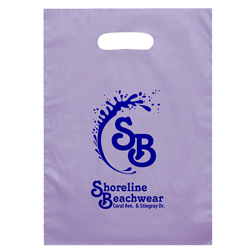 Aster™ Plastic Bag in Lavender - custom printed bag - Graphink Miami