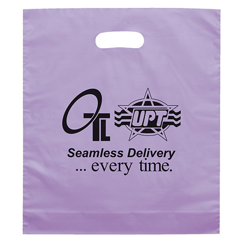 Rose™ Plastic Bag in Lavender - custom printed bag - Graphink Miami