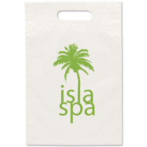Eco Die Cut 9½ x 14 Plastic Bag custom printed plastic bag - Graphink Miami