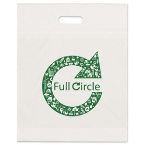 Eco Die Cut 15x19x3 Plastic Bag custom printed plastic bag - Graphink Miami