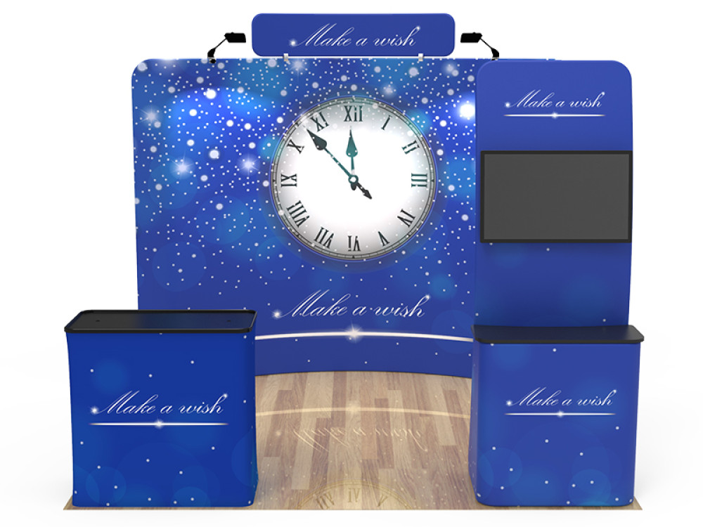 10x10 custom trade show booth kit 26 - Graphink Miami