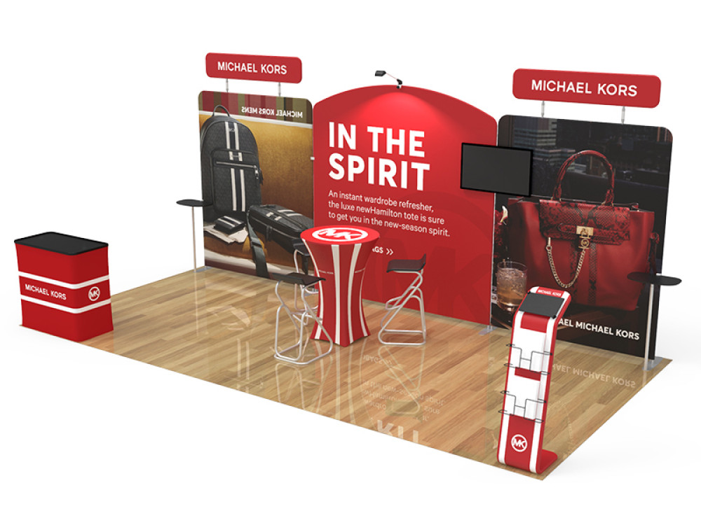 10x20 custom trade show booth kit 06 - view 2 - Graphink Miami