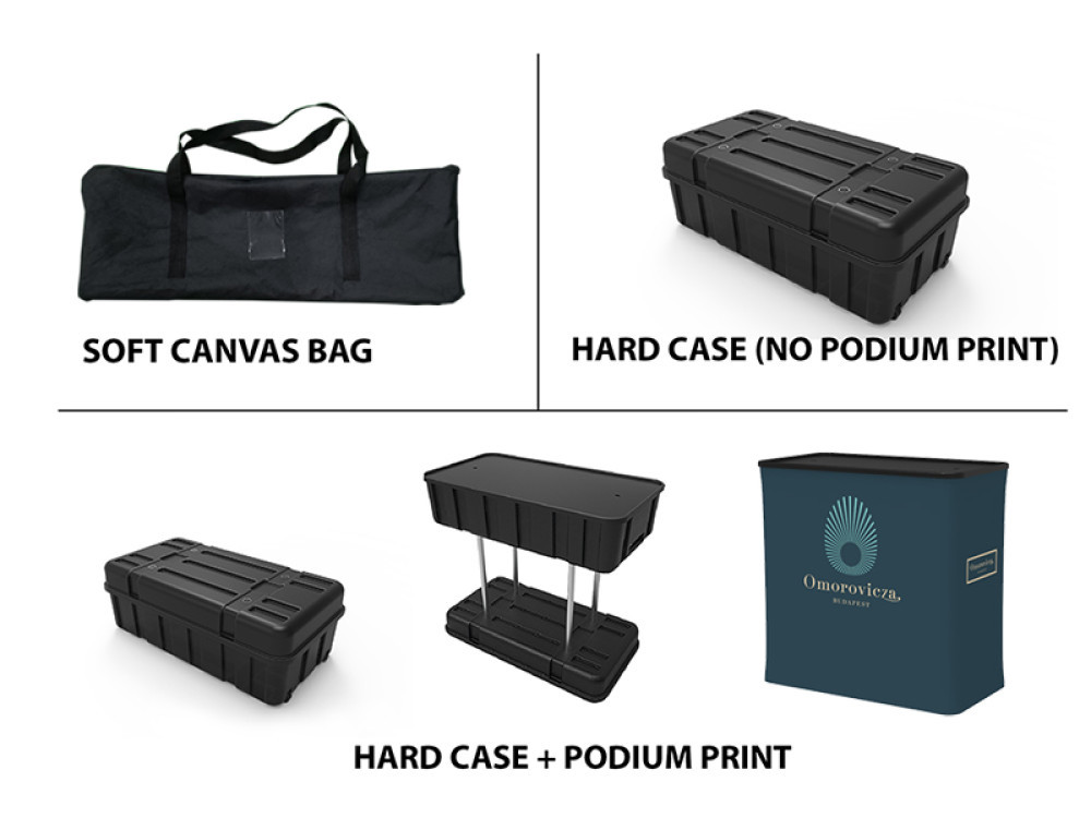 10x10 custom trade show booth kit B1 - view 4 - Graphink Miami