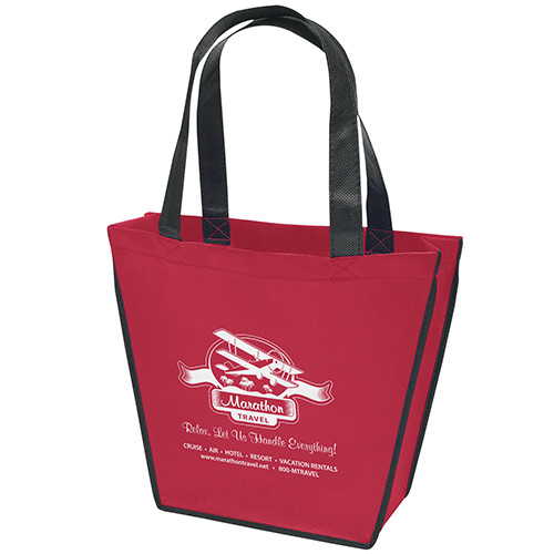 Carnival Tote in Red - custom printed bag - Graphink Miami