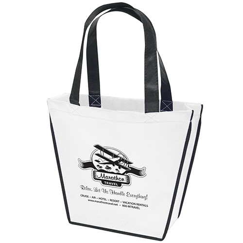 Carnival Tote in White - custom printed bag - Graphink Miami