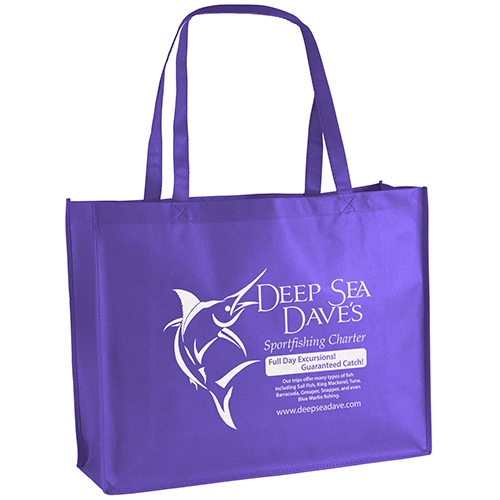 George Non-Woven Bag in Grape - custom printed bag - Graphink Miami