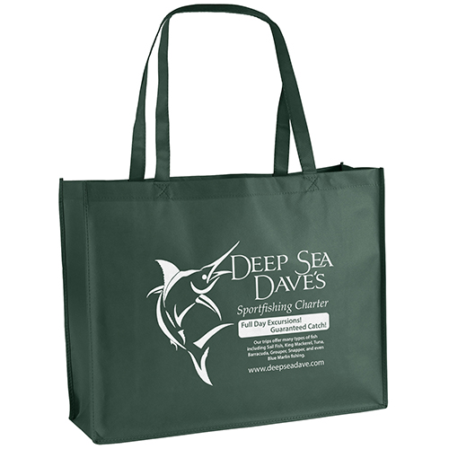 George Non-Woven Bag in Hunter Green - custom printed bag - Graphink Miami
